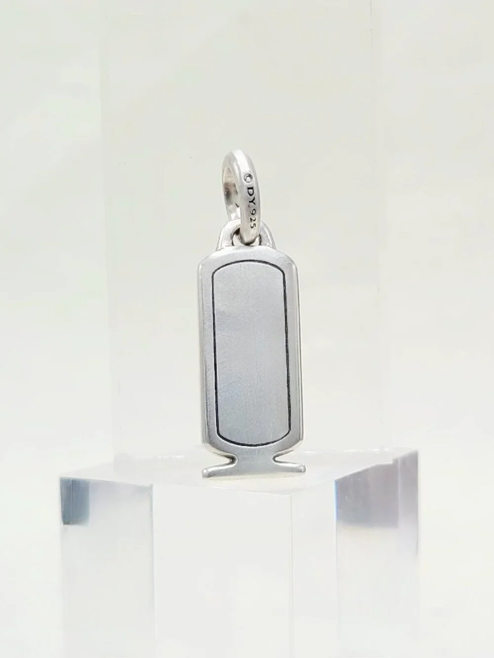 David Yurman Cairo Cartouche Amulet w/ Pavé Black Diamonds - RARE